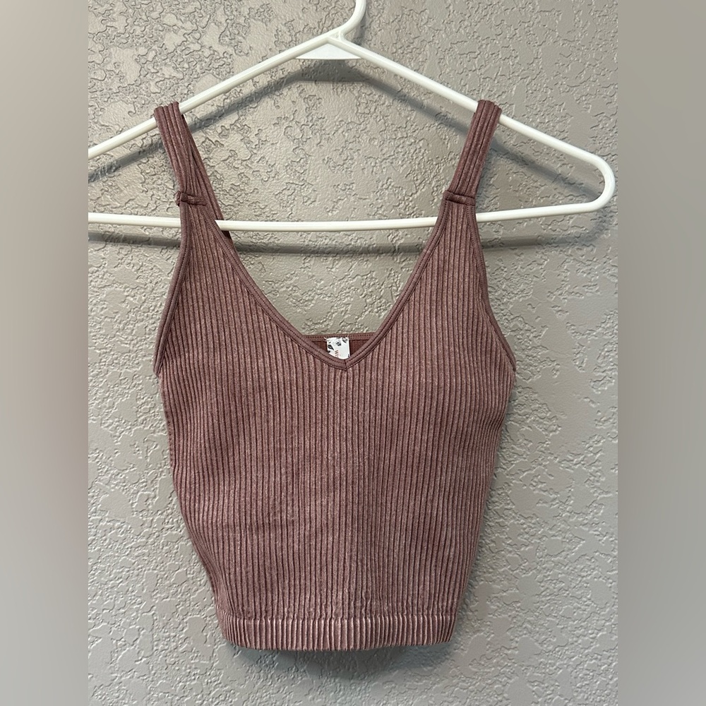 Wishlist Ribbed Dusty Rose Camisole